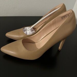 Dream Pairs Tan Stiletto Heels Pointed Toe